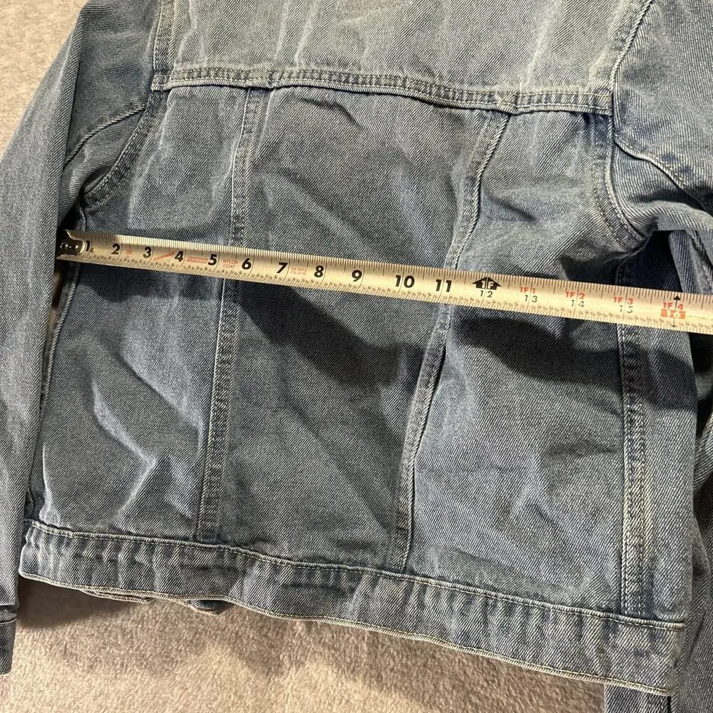 Levis Kids‎ Blue Denim Trucker Jacket Size L 12-13 Years Medium Wash Cotton